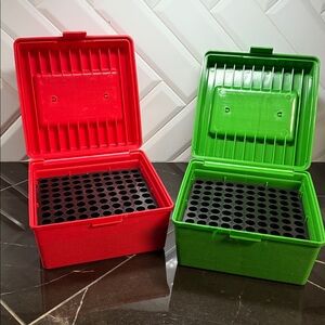 Red and Green Storage Boxes